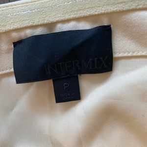 Intermix yellow asymmetric tops